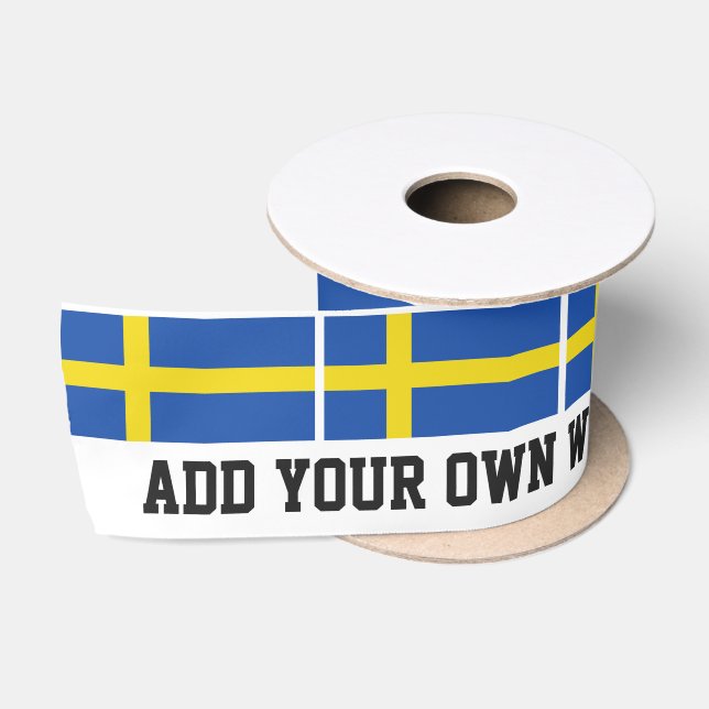 Flagge von Schweden Satinband (Spule)