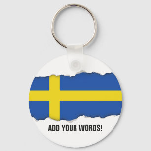 Flagge von Schweden Schlüsselanhänger
