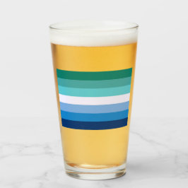 Flagge von Schwulen (LGBT-Symbol) (Gay Pride) (MLM Glas