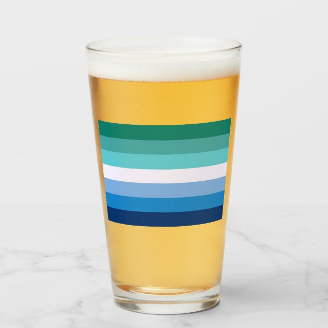 Flagge von Schwulen (LGBT-Symbol) (Gay Pride) (MLM Glas (Vorne (Gefüllt))