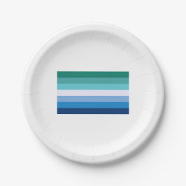 Flagge von Schwulen (LGBT-Symbol) (Gay Pride) (MLM Pappteller