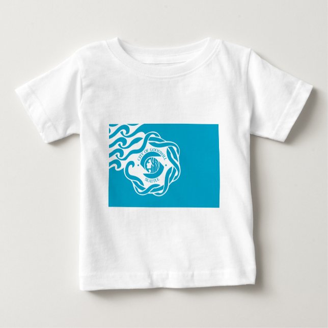 Flagge von Seattle Baby T-shirt (Vorderseite)