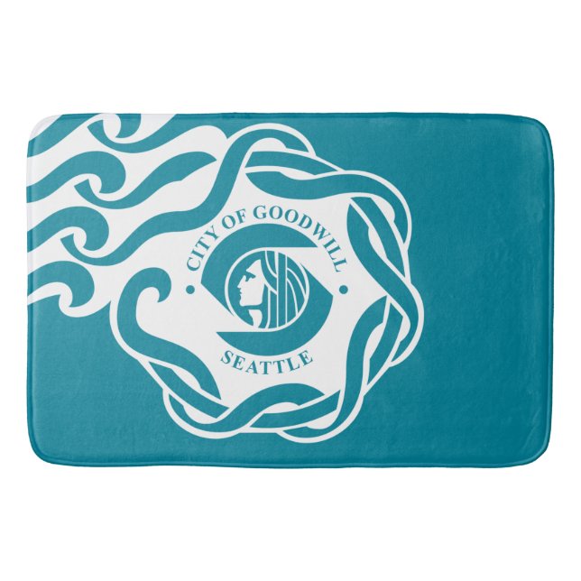 Flagge von Seattle (Washington) Badematte (Vorderseite)