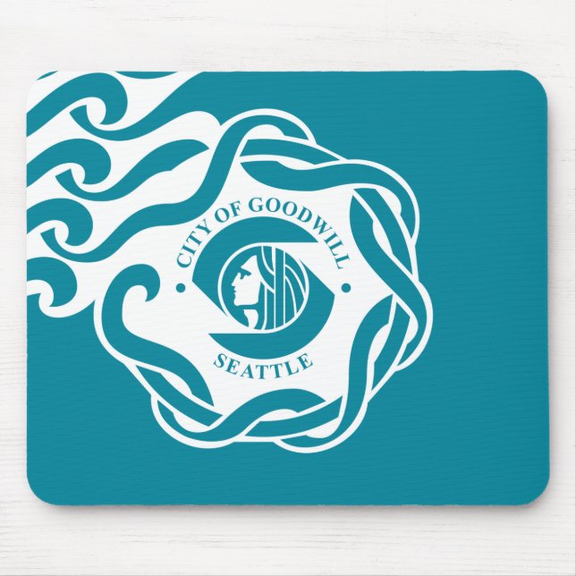 Flagge von Seattle (Washington) Mousepad (Vorne)