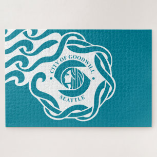 Flagge von Seattle (Washington) Puzzle