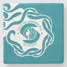 Flagge von Seattle (Washington) Steinuntersetzer