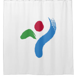 Flagge von Seoul (Südkorea) Duschvorhang