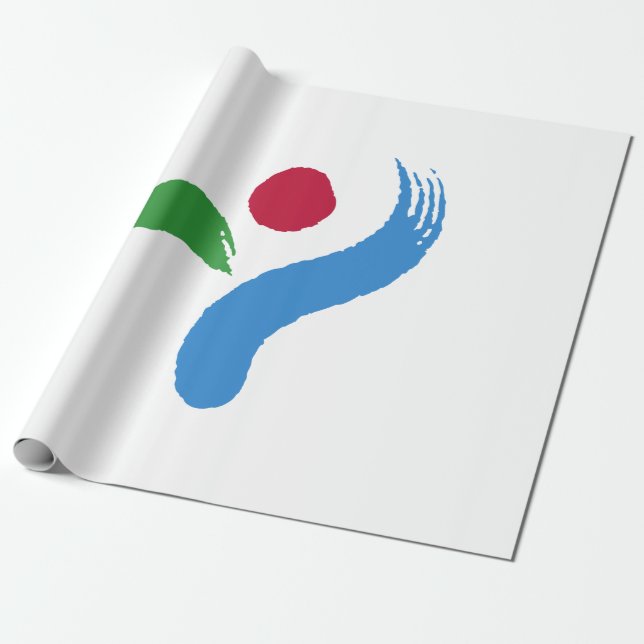 Flagge von Seoul (Südkorea) Geschenkpapier (Ungerollt)
