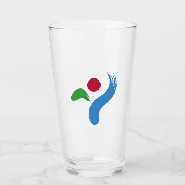 Flagge von Seoul (Südkorea) Glas (Vorderseite)