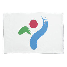 Flagge von Seoul (Südkorea) Kissenbezug