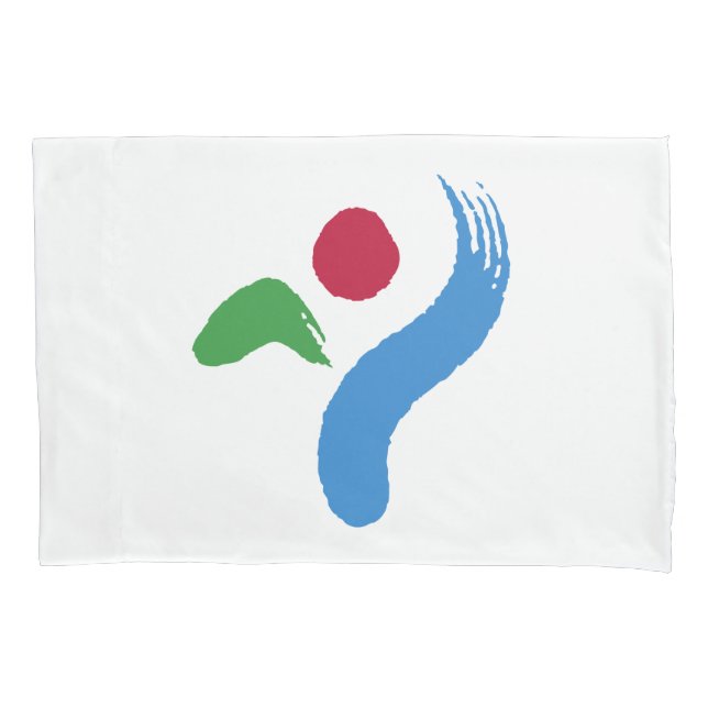 Flagge von Seoul (Südkorea) Kissenbezug (Vorderseite-Links)
