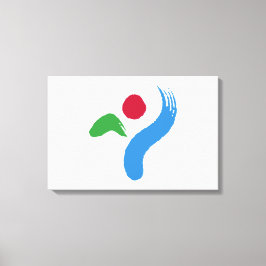 Flagge von Seoul (Südkorea) Leinwanddruck