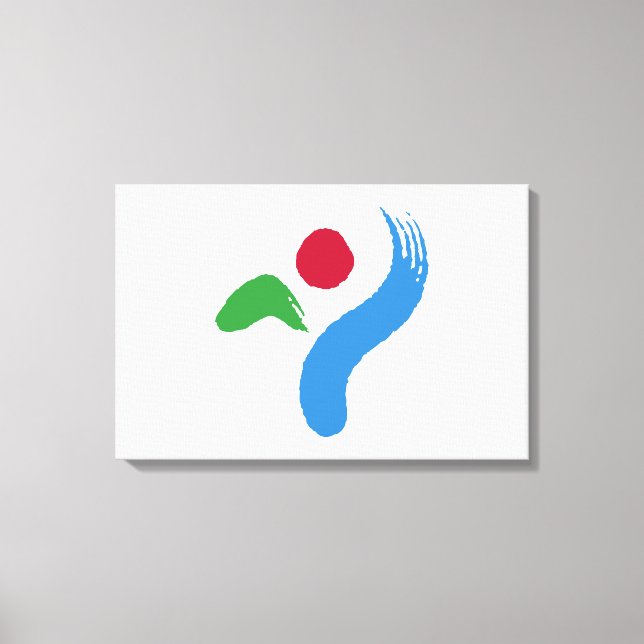 Flagge von Seoul (Südkorea) Leinwanddruck (Vorderseite)