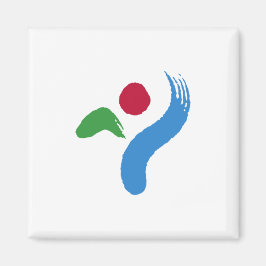 Flagge von Seoul (Südkorea) Magnet