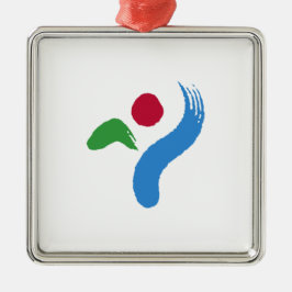 Flagge von Seoul (Südkorea) Ornament Aus Metall