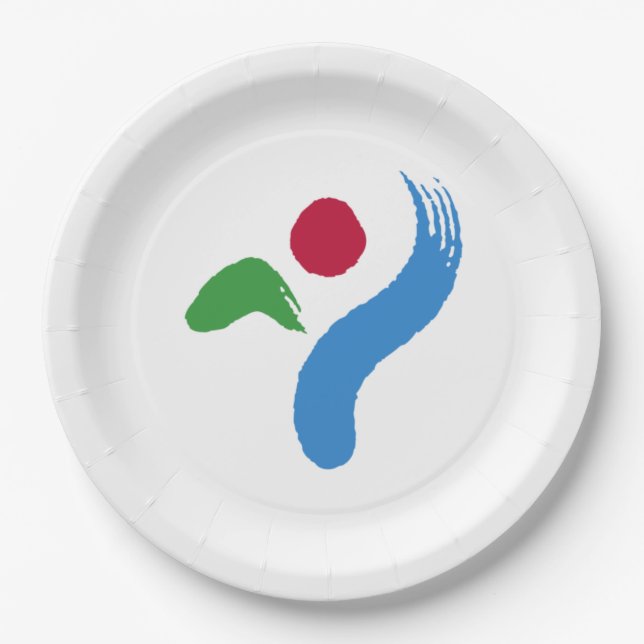 Flagge von Seoul (Südkorea) Pappteller (Vorderseite)