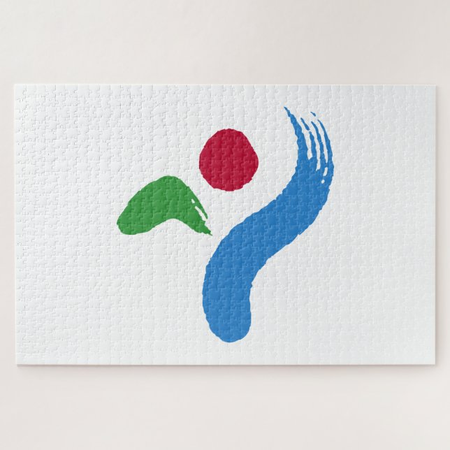 Flagge von Seoul (Südkorea) Puzzle (Horizontal)