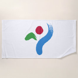 Flagge von Seoul (Südkorea) Strandtuch
