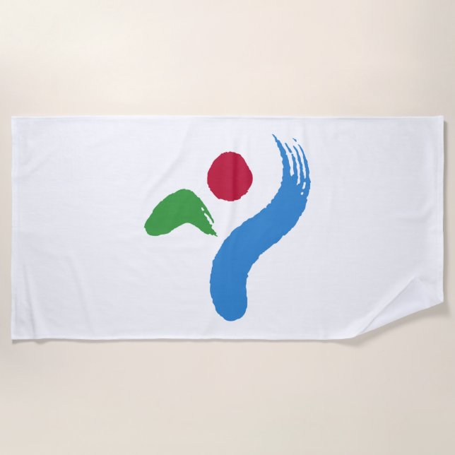 Flagge von Seoul (Südkorea) Strandtuch (Vorderseite)