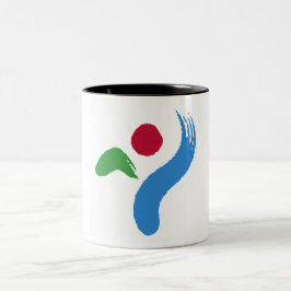 Flagge von Seoul (Südkorea) Zweifarbige Tasse