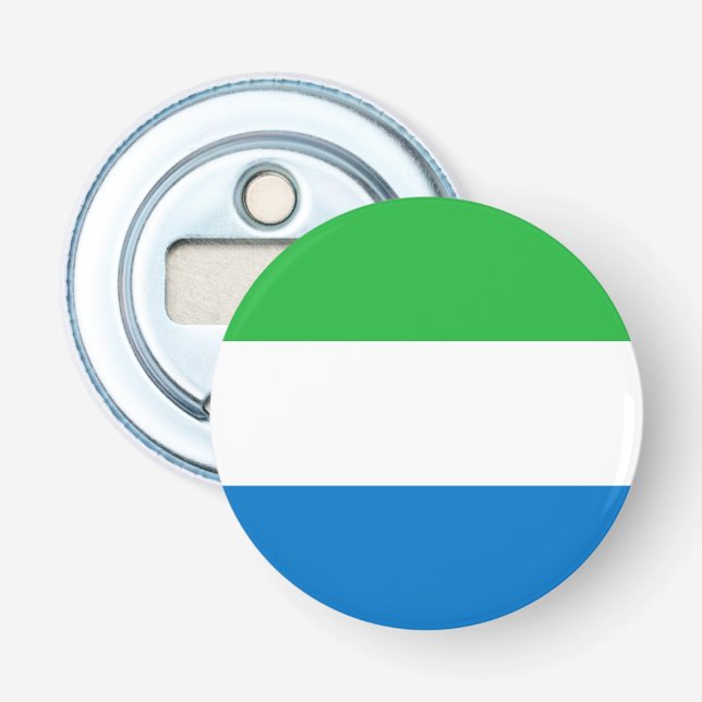 Flagge von Sierra Leone Flaschenöffner (Vorderseite)