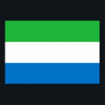 Flagge von Sierra Leone Poster<br><div class="desc">Patriotische Flagge von Sierra Leone.</div>