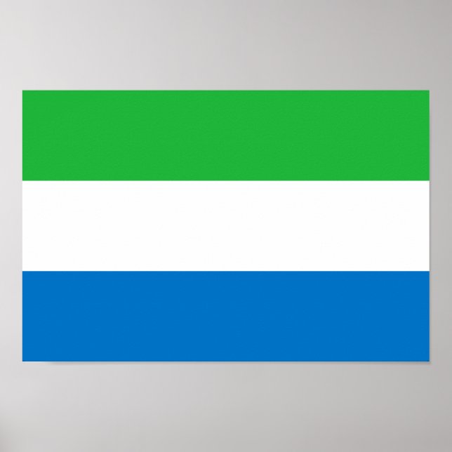 Flagge von Sierra Leone Poster (Vorne)