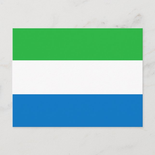 Flagge von Sierra Leone Postkarte (Vorderseite)