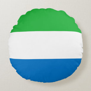 Flagge von Sierra Leone Rundes Kissen