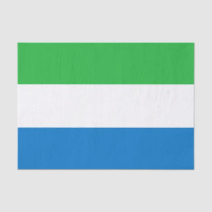 Flagge von Sierra Leone Seidenpapier