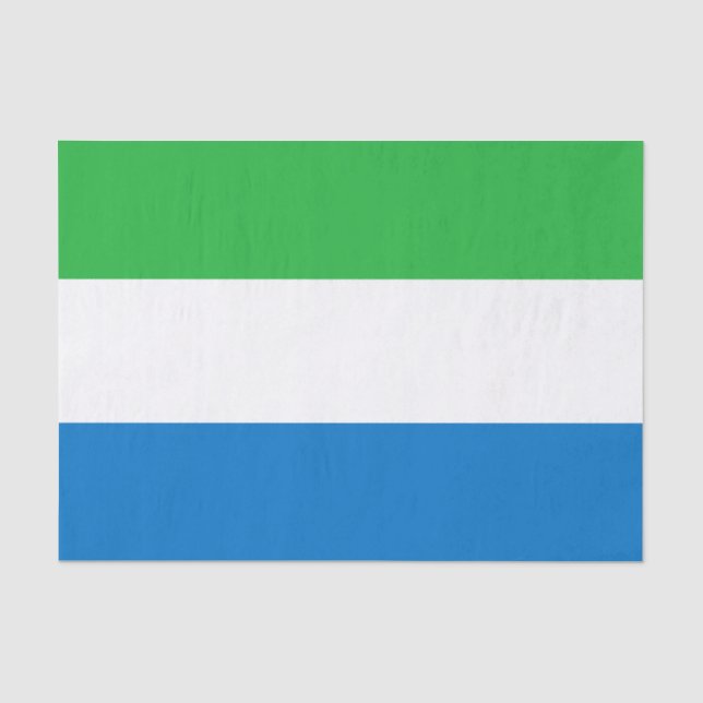Flagge von Sierra Leone Seidenpapier (Vorderseite)
