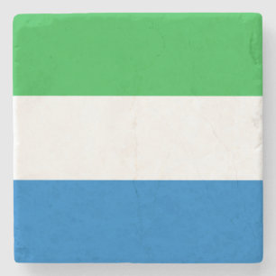 Flagge von Sierra Leone Steinuntersetzer