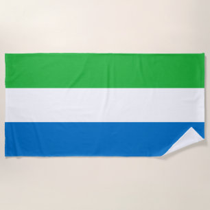 Flagge von Sierra Leone Strandtuch