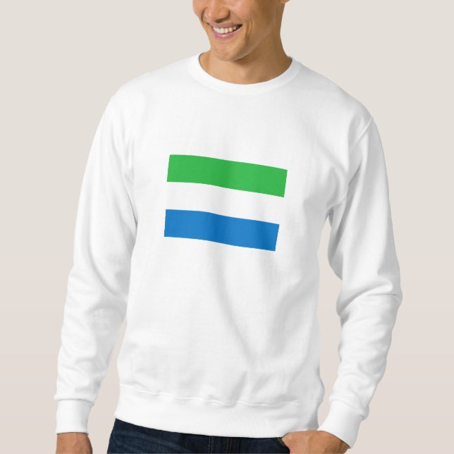 Flagge von Sierra Leone Sweatshirt (Vorderseite)