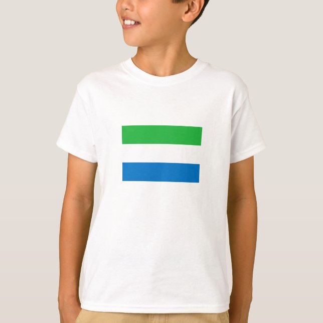 Flagge von Sierra Leone T-Shirt (Vorderseite)