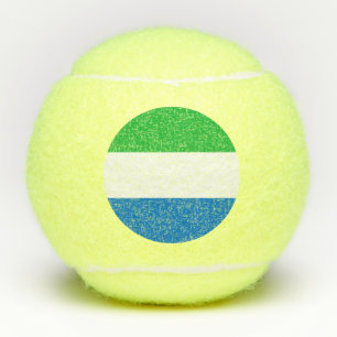 Flagge von Sierra Leone Tennisbälle