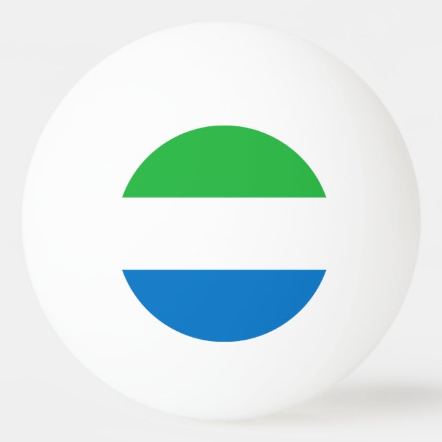 Flagge von Sierra Leone Tischtennisball (Vorderseite)