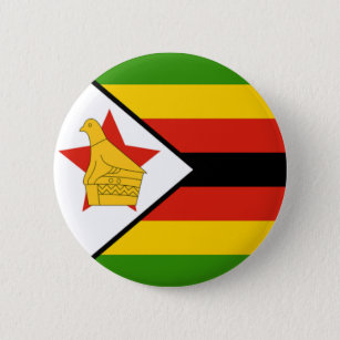 Flagge von Simbabwe Button