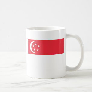 Flagge von Singapur - 新加坡国旗 - Bendera Singapura Kaffeetasse