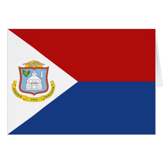 Flagge von Sint Maarten (Vorderseite (Horizontal))