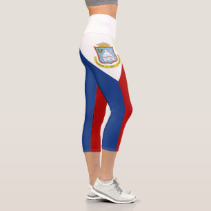 Flagge von Sint Maarten Capri Leggings