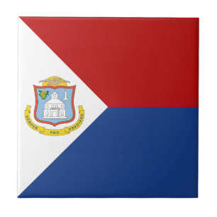 Flagge von Sint Maarten Fliese