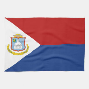 Flagge von Sint Maarten Geschirrtuch