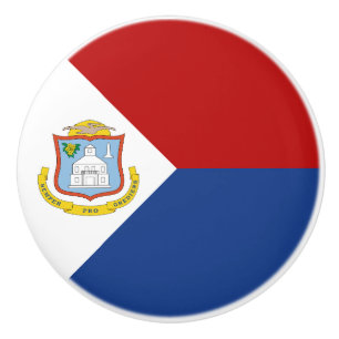 Flagge von Sint Maarten Keramikknauf