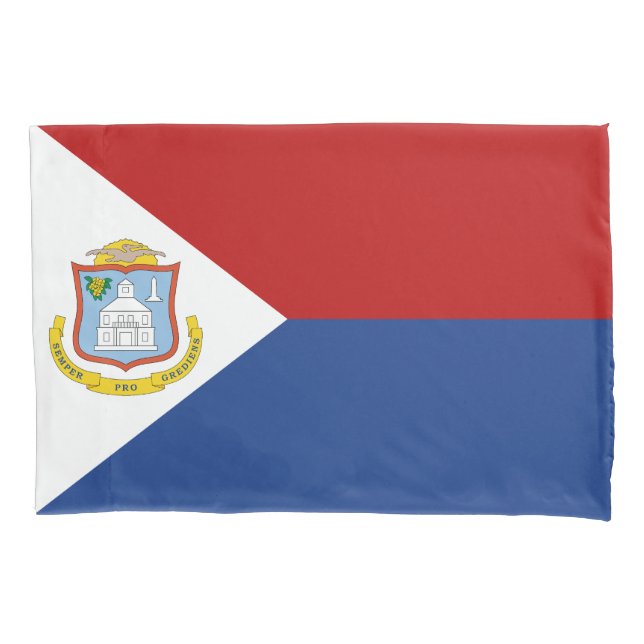 Flagge von Sint Maarten Kissenbezug (Vorderseite)