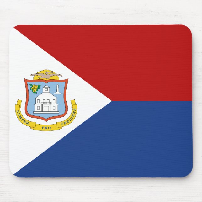 Flagge von Sint Maarten Mousepad (Vorne)