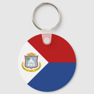 Flagge von Sint Maarten Schlüsselanhänger