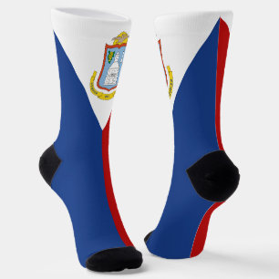 Flagge von Sint Maarten Socken