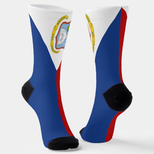 Flagge von Sint Maarten Socken (Gewinkelt)