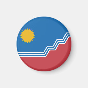 Flagge von Sioux Falls, South Dakota Magnet